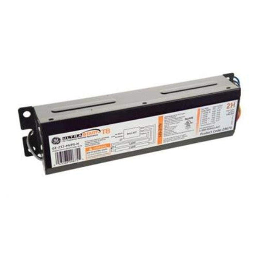 GE T8 Linear Fluorescent Electronic Ballast, Programmed Rapid Start, 120-277V, Model 29675, 1 Count